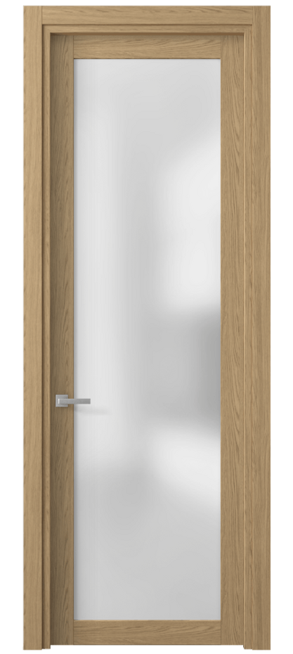 Межкомнатная дверь Планум 2102 Жемчужный дуб Сатинированное стекло Цена 34199 ₽ | Volhovec