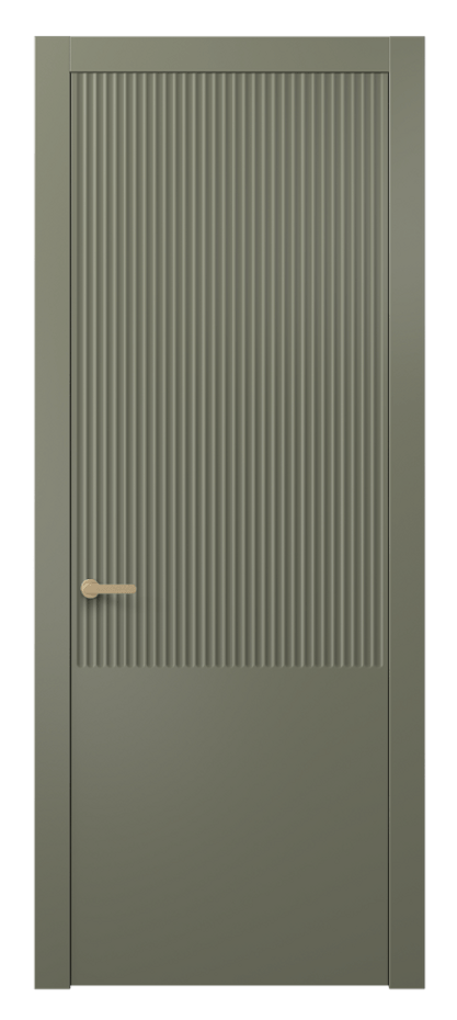 Межкомнатная дверь Альба 8646 Матовый оливковый тёмный  Цена 47999 ₽ | Volhovec
