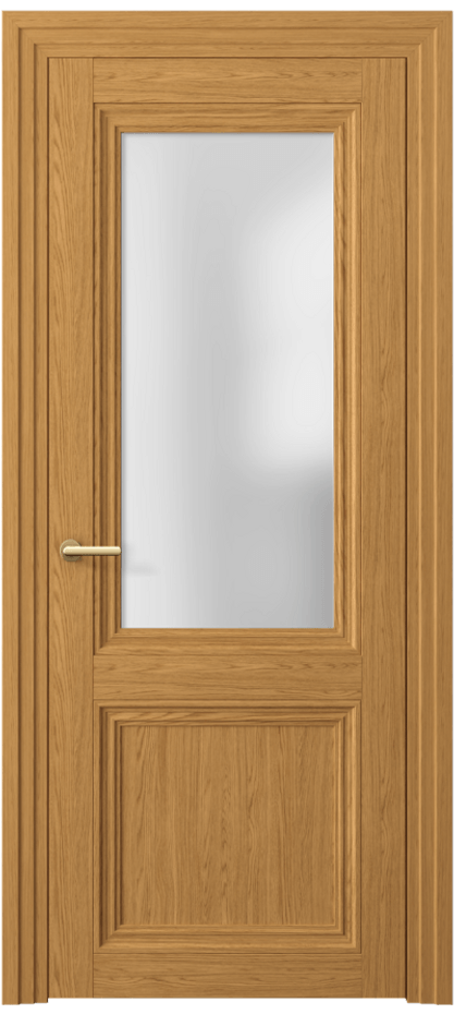 Межкомнатная дверь Центро 2524 Ванильный дуб Сатинированное стекло Цена 44599 ₽ | Volhovec