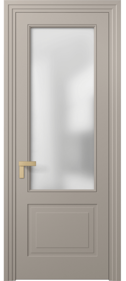 Межкомнатная дверь Рокка 8352 Матовый бисквитный Сатинированное стекло Цена 82899 ₽ | Volhovec