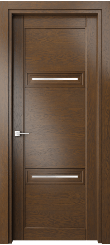 Межкомнатная дверь Ego 6113 Дуб королевский Сатинированное стекло Цена 126499 ₽ | Volhovec