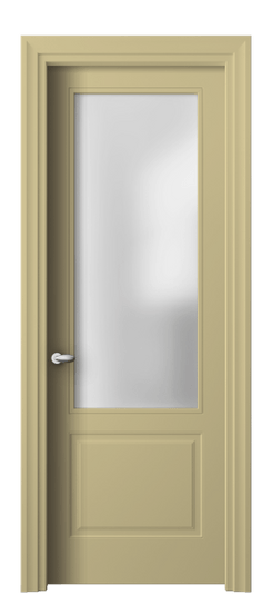 Дверь межкомнатная 8552 Слоновая кость RAL 1014 САТ. Цвет RAL Слоновая кость RAL 1014. Материал Гладкая эмаль. Коллекция Эссе. Картинка.