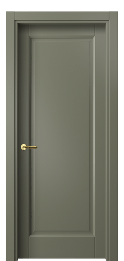Дверь межкомнатная 1401 МОТ. Цвет Матовый оливковый тёмный. Материал Гладкая эмаль. Коллекция Galant. Картинка.