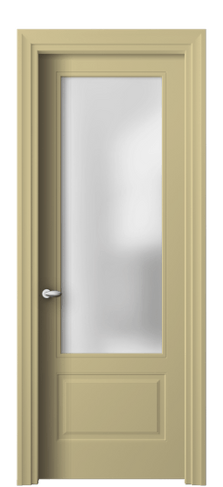 Дверь межкомнатная 8542 Слоновая кость RAL 1014 САТ. Цвет RAL Слоновая кость RAL 1014. Материал Гладкая эмаль. Коллекция Эссе. Картинка.