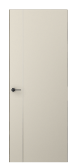 Дверь межкомнатная 4201 ПЭСБ. Цвет ПЭТ светло-бежевый. Материал ПЭТ. Коллекция Фридом. Картинка.