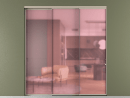 Алюминевая перегородка АЛПР 040.01_АБСК_САТ РОЗ_new. Цвет Алюминий бисквитный. Материал Алюминий в эмали. Коллекция Перегородка Formato внутри проёма 3 створки с синхронным механизмом. Фото. Алюминевая перегородка АЛПР 040.01_АБСК_САТ РОЗ_new. Цвет Алюминий бисквитный. Материал Алюминий в эмали. Коллекция Перегородка Formato внутри проёма 3 створки с синхронным механизмом. Картинка.