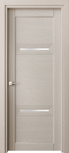 Дверь межкомнатная 6113 ДСБЖ САТ. Цвет Дуб светло-бежевый. Материал Массив дуба эмаль. Коллекция Ego. Картинка.