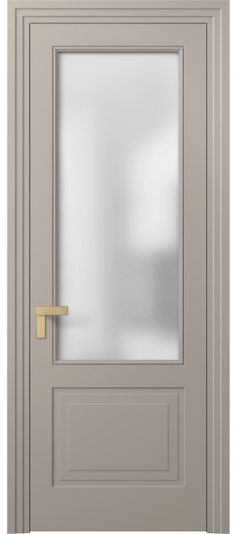 Дверь межкомнатная 8352 МБСК Сатин. Цвет Матовый бисквитный. Материал Гладкая эмаль. Коллекция Рокка. Картинка.