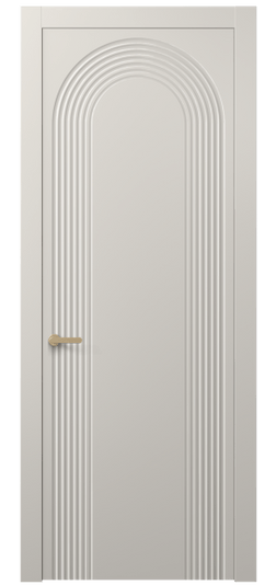 Дверь межкомнатная 8648 МОС. Цвет Матовый облачно-серый. Материал Гладкая эмаль. Коллекция Alba. Картинка.