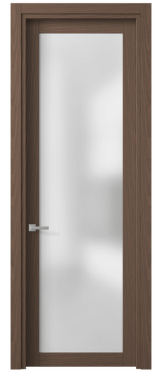 Дверь межкомнатная 2102 МШДК САТ. Цвет Дуб кофейный. Материал Мультишпон. Коллекция Планум. Картинка.