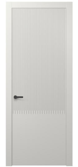 Дверь межкомнатная 8627 МСР . Цвет Матовый серый. Материал Гладкая эмаль. Коллекция Дюна. Картинка.