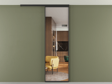 Перегородка Formato вдоль стены на потолок 1 створка