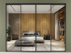 Перегородка Formato внутри проёма 4 створки