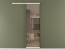 Перегородка Formato вдоль стены 1 створка